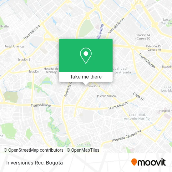 Inversiones Rcc map