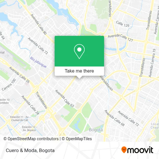 Cuero & Moda map