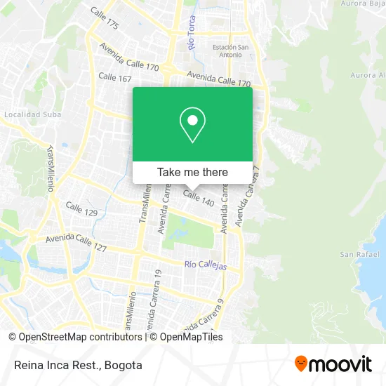 Reina Inca Rest. map