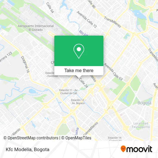 Kfc Modelia map