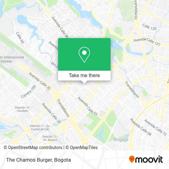 The Chamos Burger map