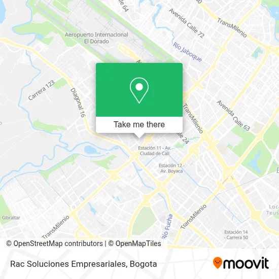 Rac Soluciones Empresariales map