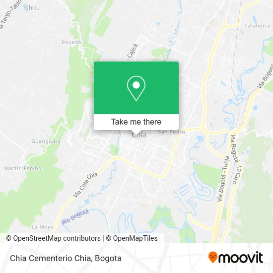 Chia Cementerio Chia map