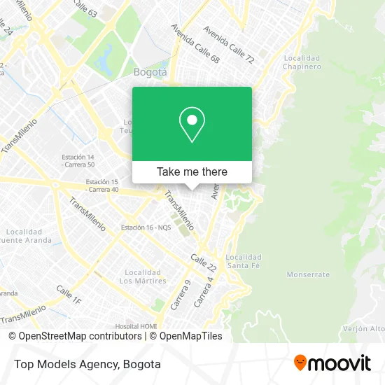 Top Models Agency map