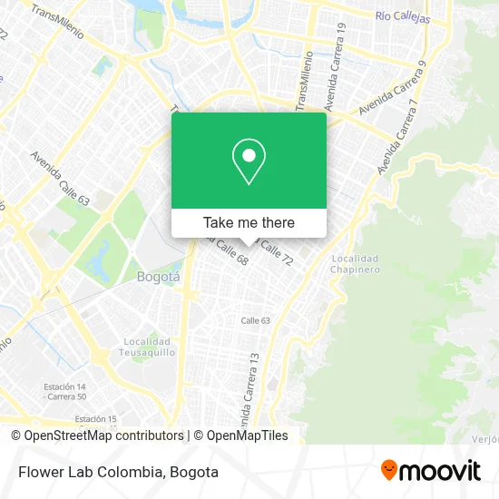 Flower Lab Colombia map