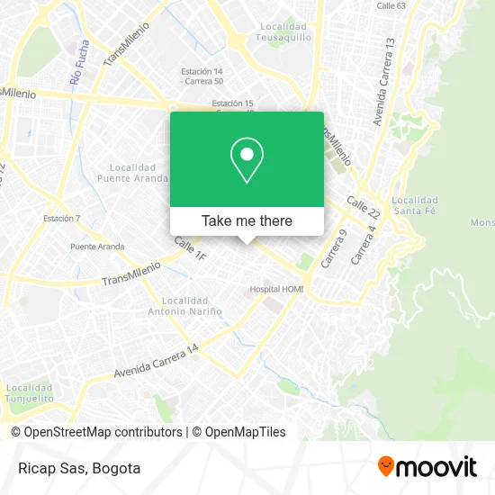 Ricap Sas map