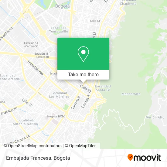 Embajada Francesa map