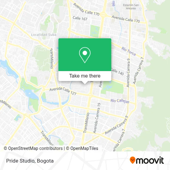 Pride Studio map