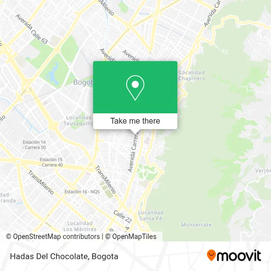 Hadas Del Chocolate map