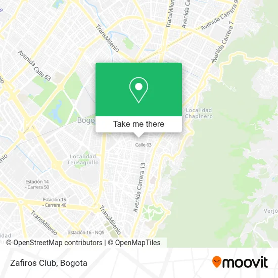 Zafiros Club map