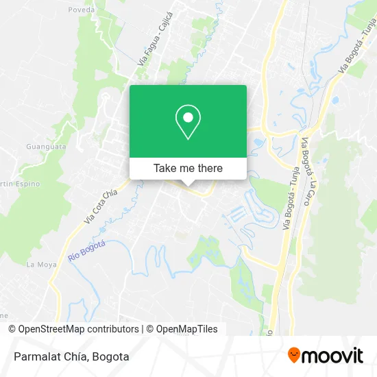 Parmalat Chía map