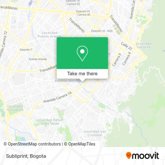 Subliprint map