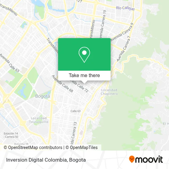 Inversion Digital Colombia map