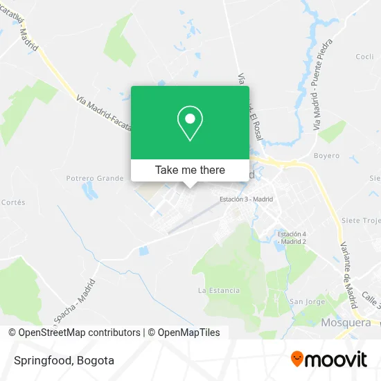 Springfood map