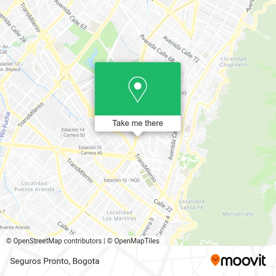Seguros Pronto map