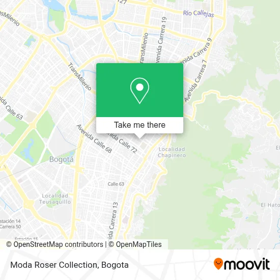 Moda Roser Collection map