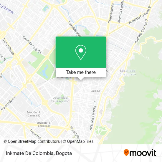 Inkmate De Colombia map
