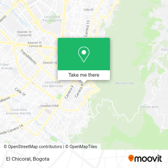 El Chicoral map
