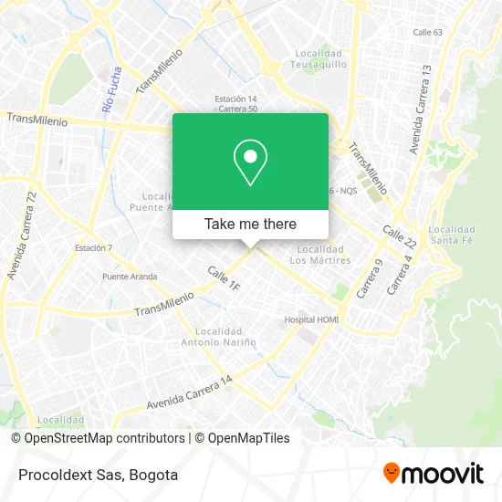 Procoldext Sas map