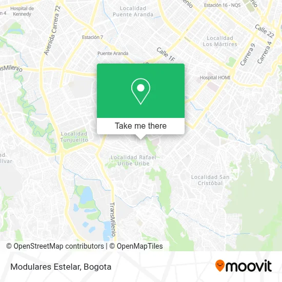 Modulares Estelar map