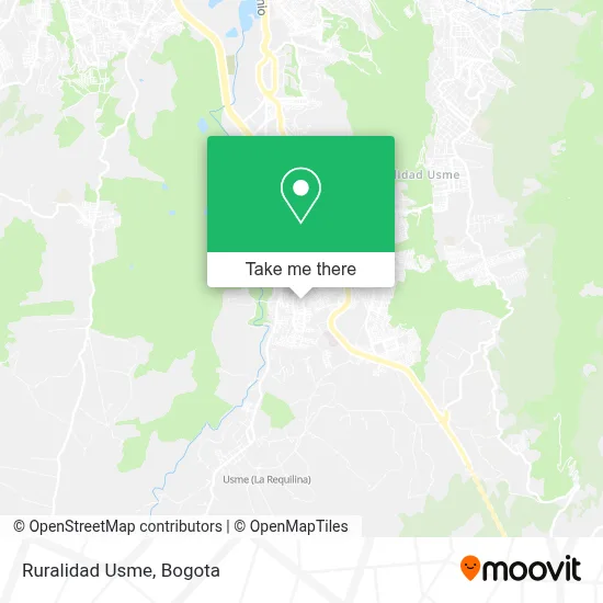 Ruralidad Usme map