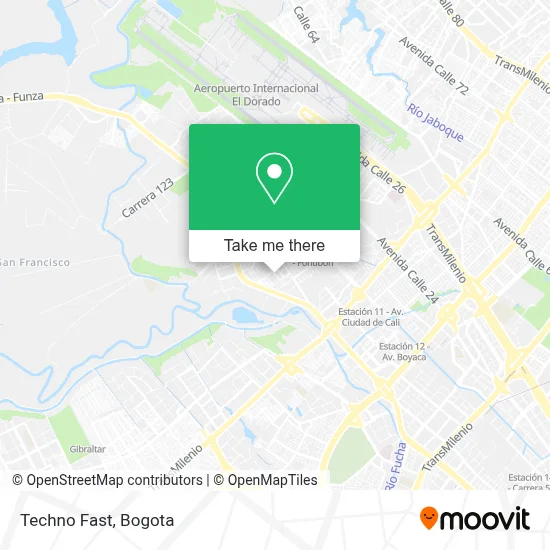 Techno Fast map