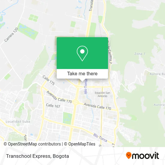 Transchool Express map