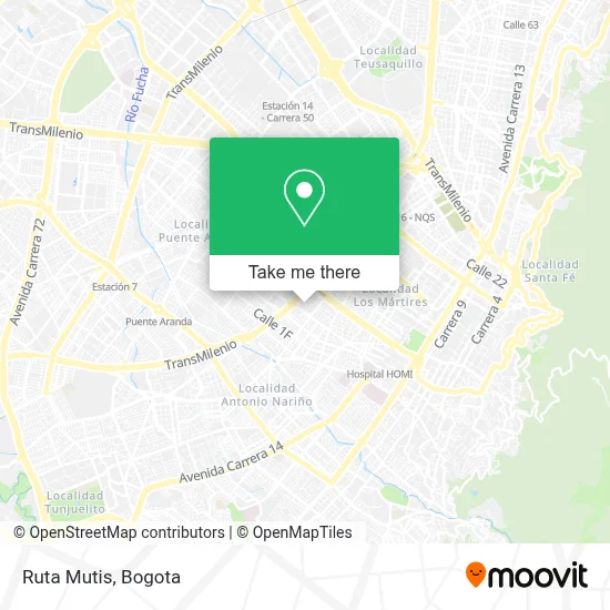 Ruta Mutis map