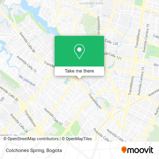 Colchones Spring map