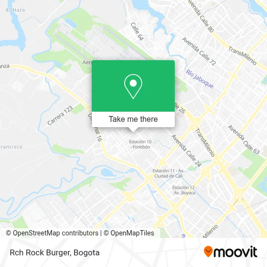 Rch Rock Burger map