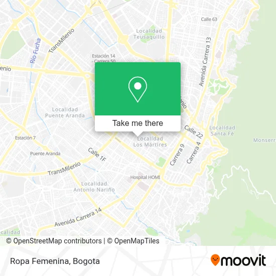 Ropa Femenina map