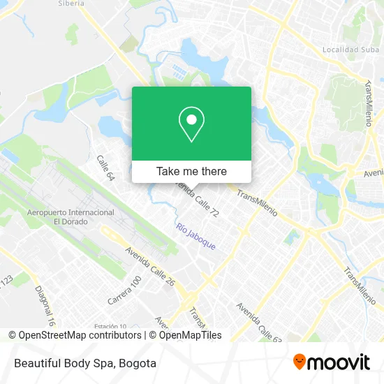 Beautiful Body Spa map