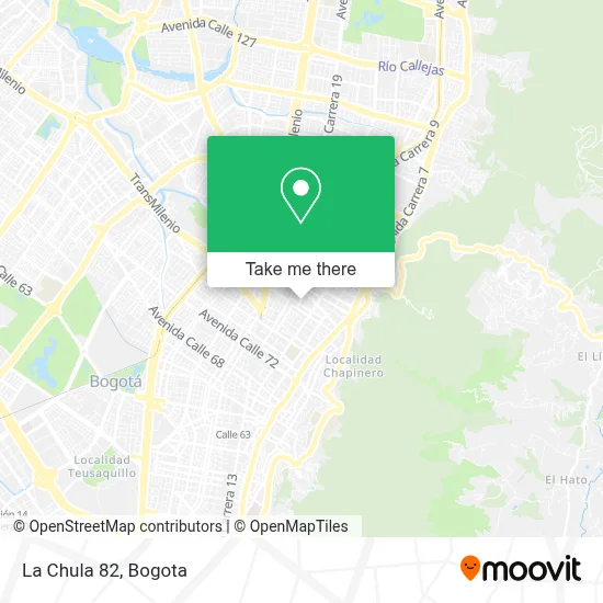 La Chula 82 map