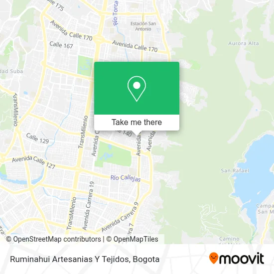 Ruminahui Artesanias Y Tejidos map