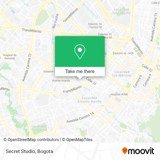 Secret Studio map