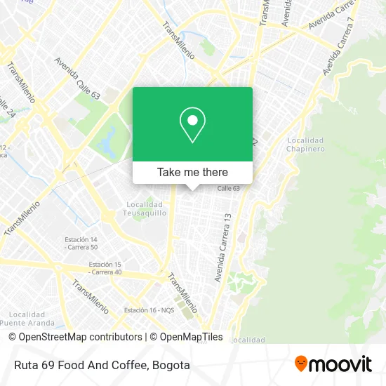 Ruta 69 Food And Coffee map