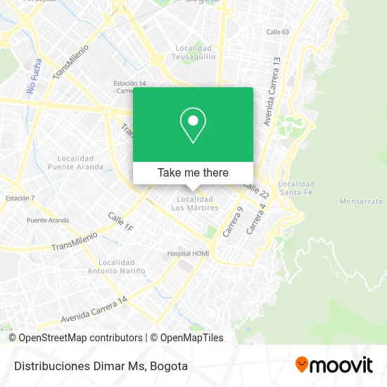 Distribuciones Dimar Ms map