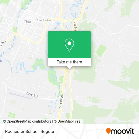 Rochester School map