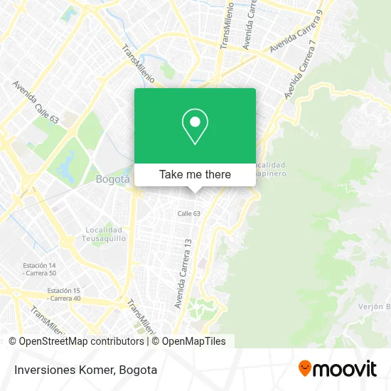 Inversiones Komer map