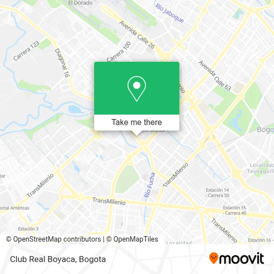 Club Real Boyaca map