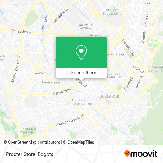 Procter Store map
