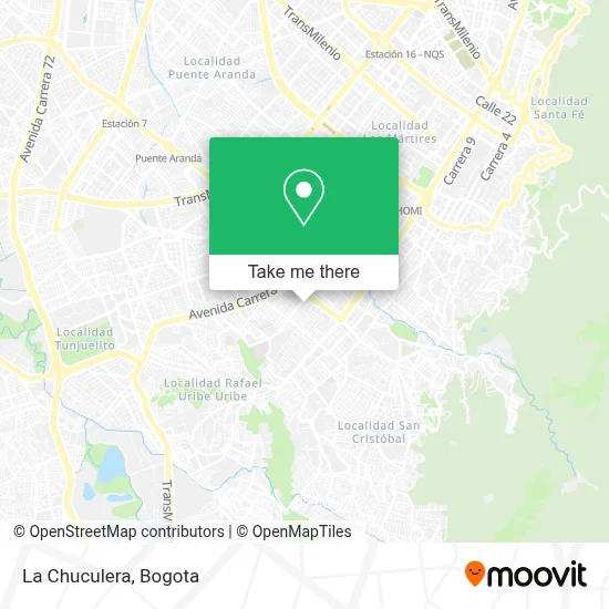 La Chuculera map