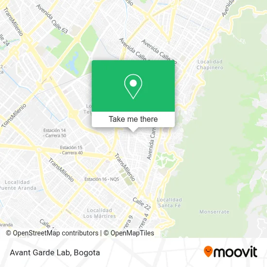 Avant Garde Lab map