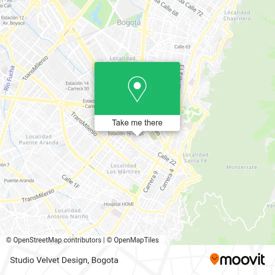 Studio Velvet Design map