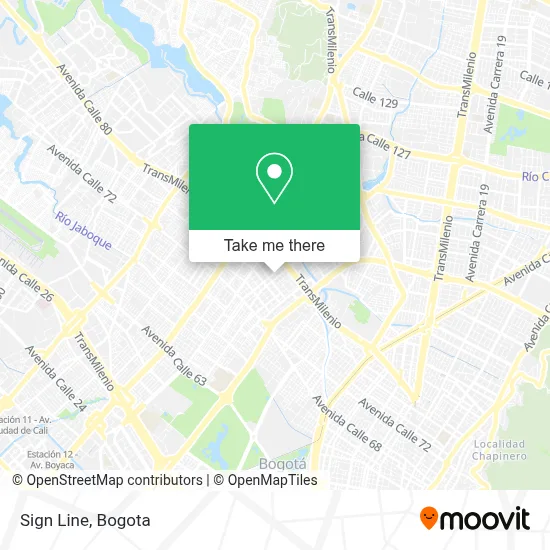 Sign Line map