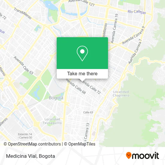 Medicina Vial map