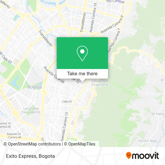 Exito Express map