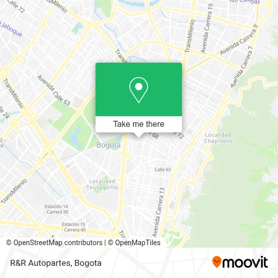 R&R Autopartes map