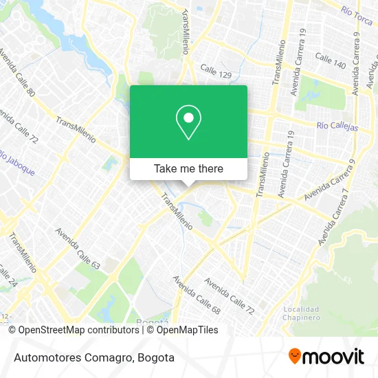 Automotores Comagro map