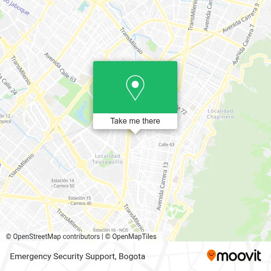 Emergency Security Support map
